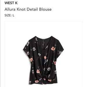 West K - Allura Knot Detail Blouse - NWT